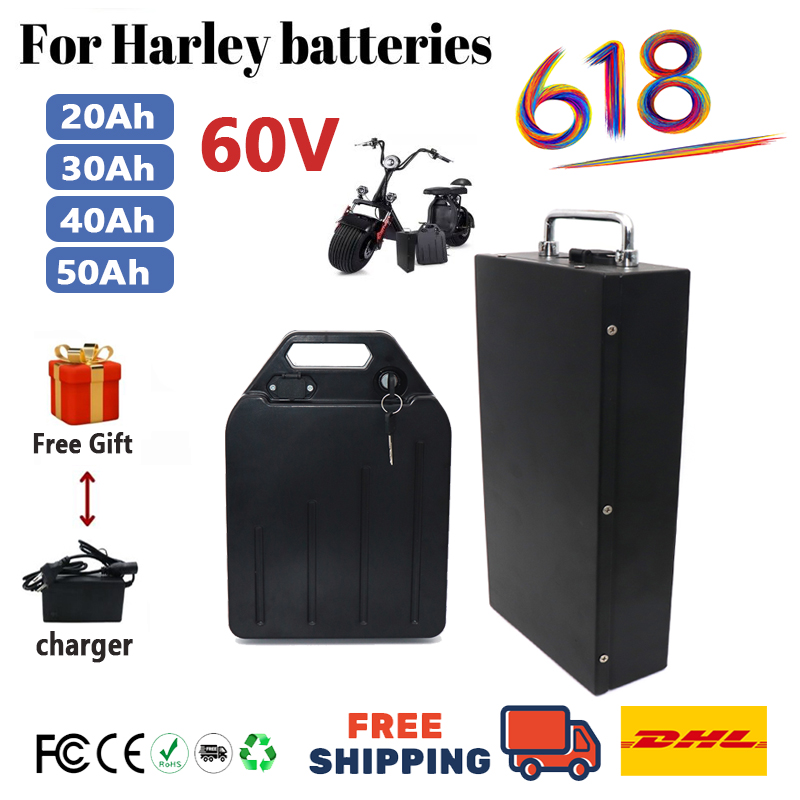 For  HarleyBattery 60V 20Ah 30 - 60V 50Ah Electric Scooter Battery 评论和价格