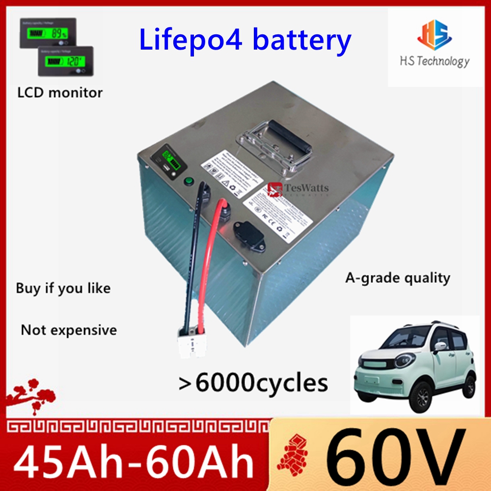 HS Lifepo4 60V 45Ah 50Ah 60Ah - 60V 50Ah Electric Scooter Battery 评论和价格