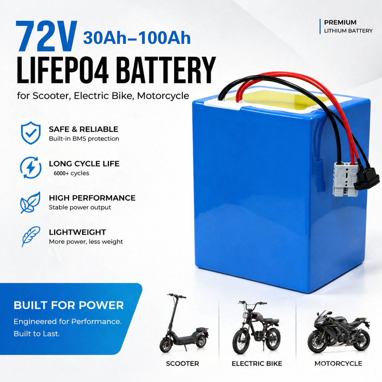 Lithium LiFePO4 72V 50Ah 60Ah - 72V 40Ah Lifepo4 Battery Pack 评论和价格