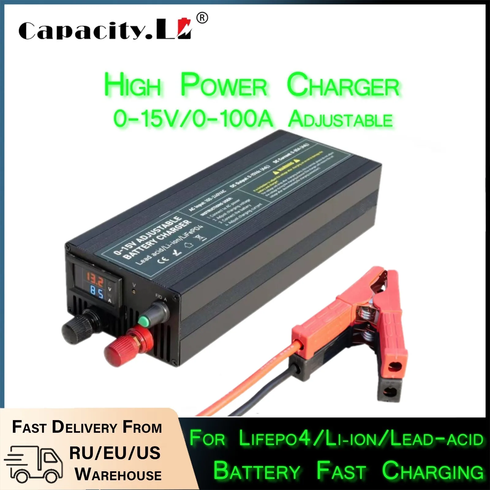 60A100A CC CV Adjustable Batte - 84V 20A Smart Charger 评论和价格