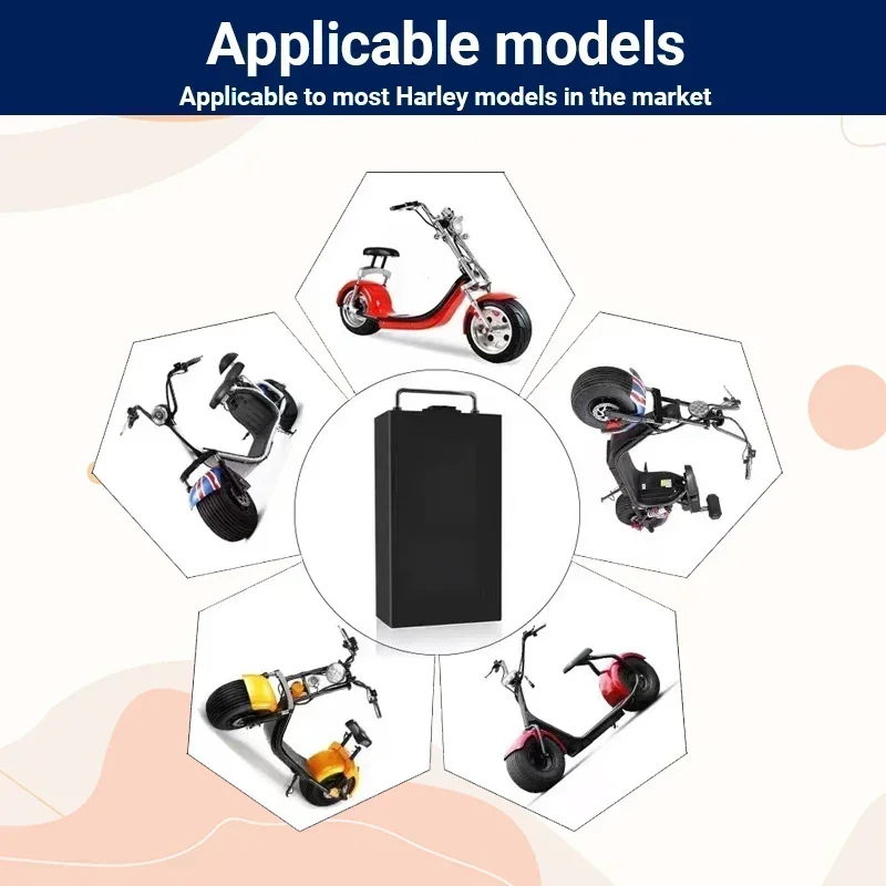 For Harley Battery 60V 20Ah/30 - 60V 50Ah Electric Scooter Battery 评论和价格