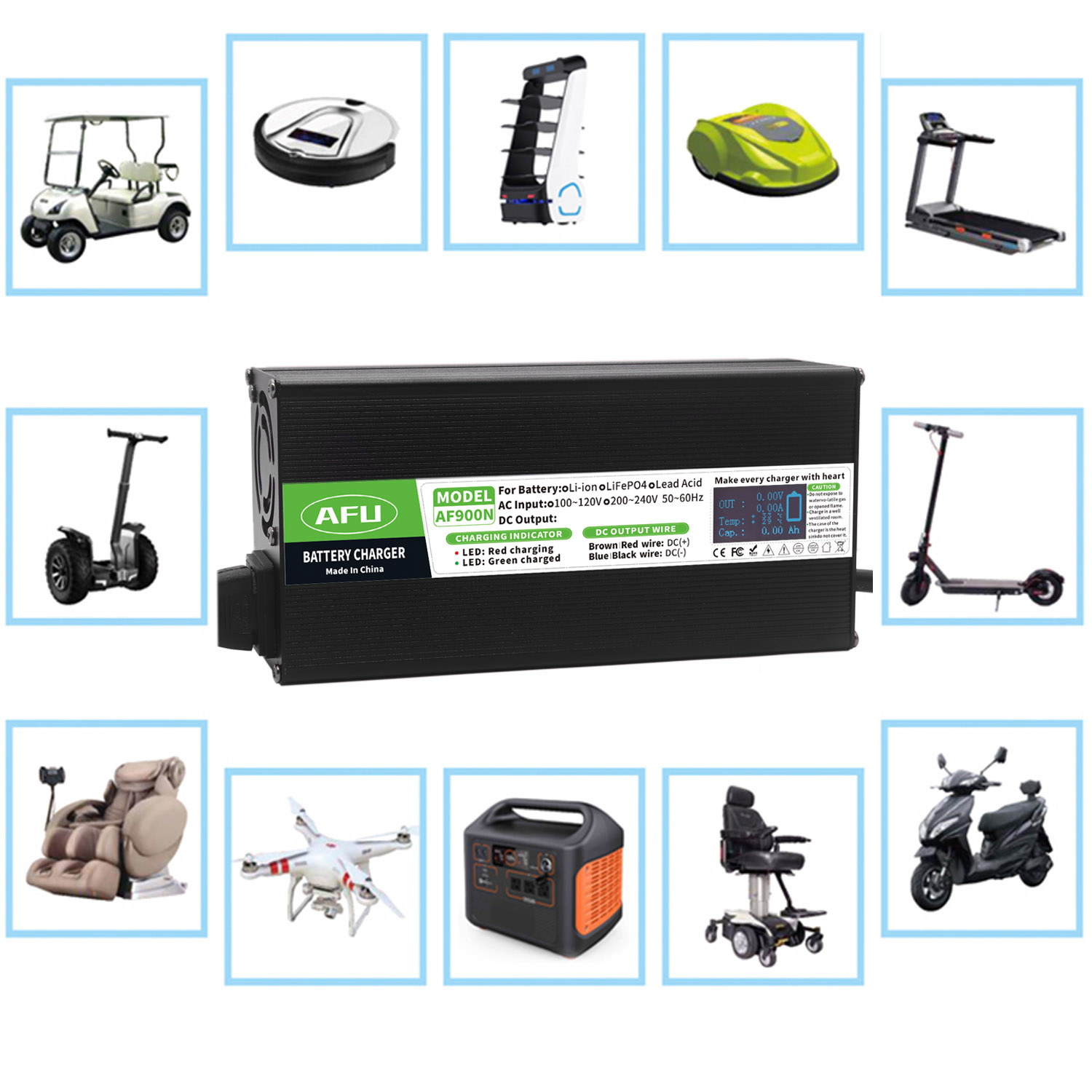 58.4V 15A LiFePO4 Battery Char - 84V 20A Smart Charger 评论和价格