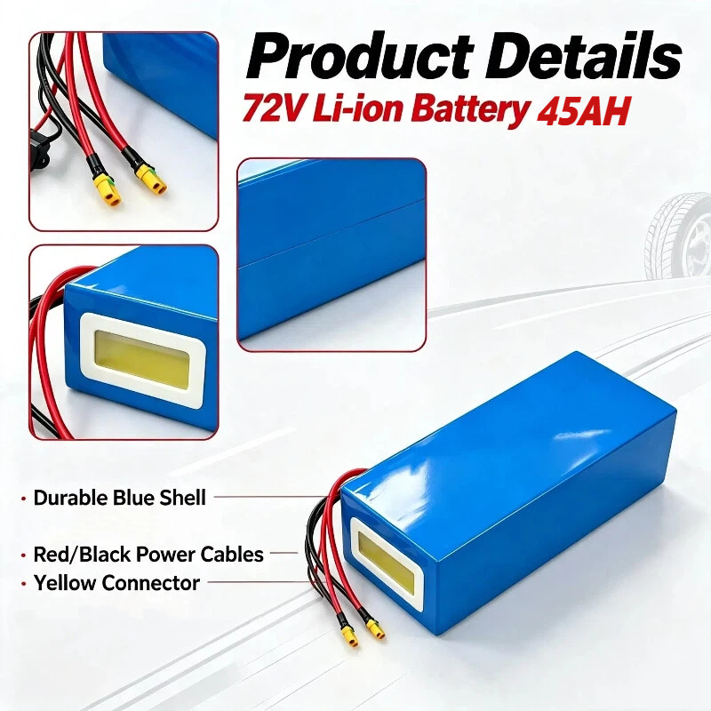 72V 45Ah Lithium Ion Triangle  - 72V 40Ah Lifepo4 Battery Pack 评论和价格